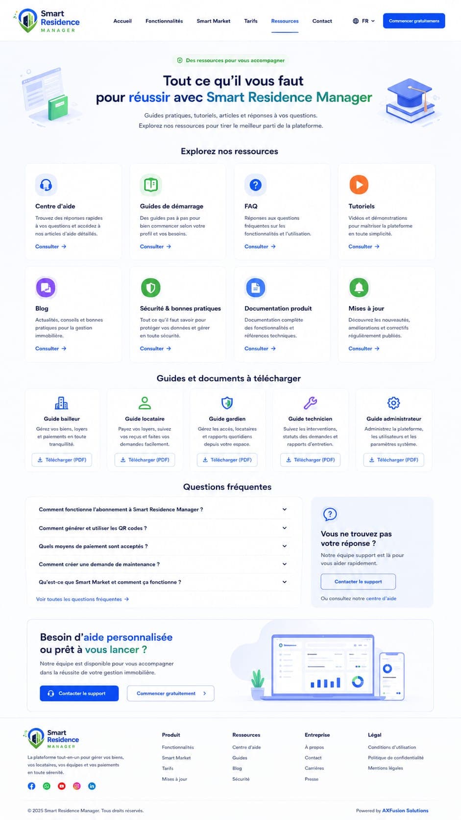Aperçu des ressources Smart Residence Manager